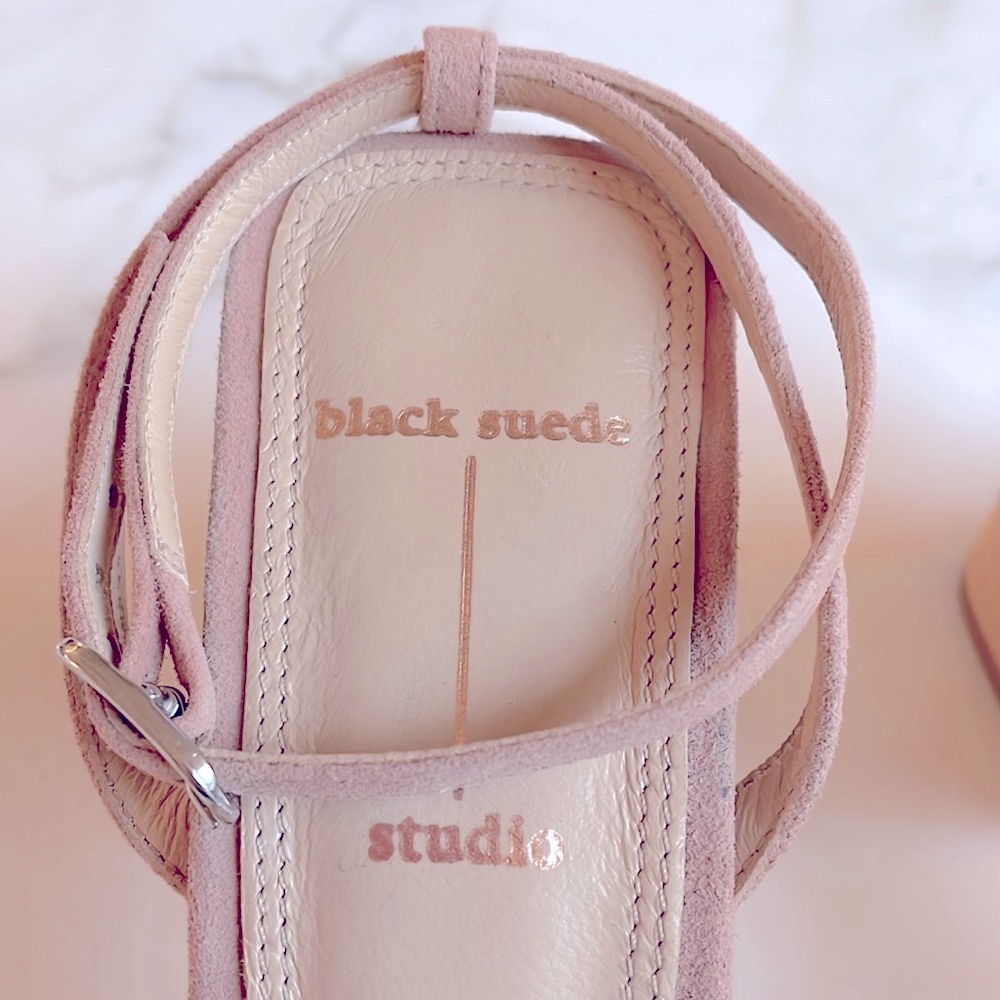 Black Suede Studio Verana Ankle Strap Sandal, Pink Suede, EU Size 38.5 - Picture 9 of 14